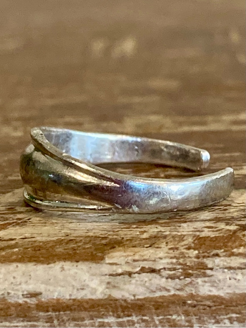 925 Silver Toe Ring Minimalist Sterling Open Band - Picture 7 of 14